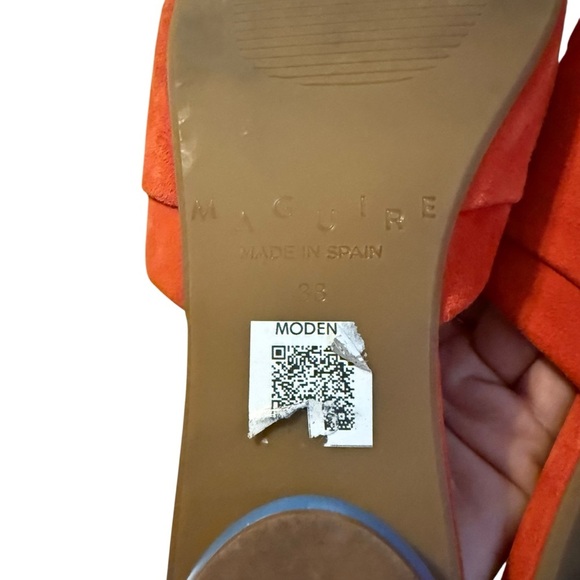 Maguire Modena Sandal - Tangerine Size 38 - Picture 7 of 8